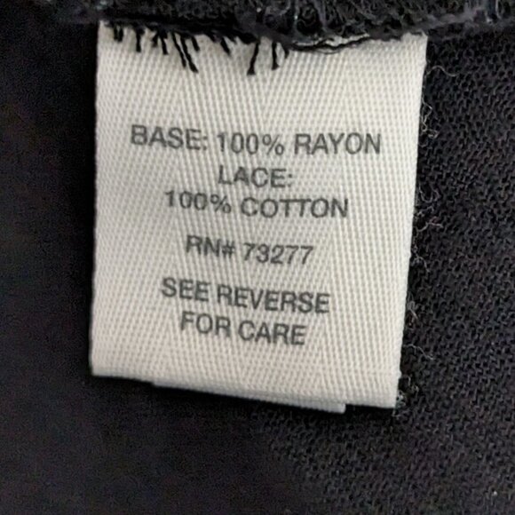 Women's "MUDD" Short Black Chiffon Pull-On Romper; 3/4 Sleeves; Size S - Picture 6 of 7